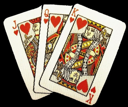 Royal flush aufnäher - flush,