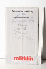 Märklin H0 Anleitung für Digital-Lokomotive 3684  BR 50    (326545)