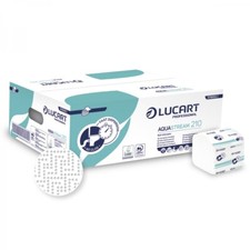 Lucart AquaStream 210 I Einzelblatt-Toilettenpapier 2-lagig Hochweiß 8400 Blatt