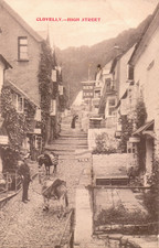 PC-AK CLOVELLY /DEVON /DEVONSHIRE /England High Street um 1910