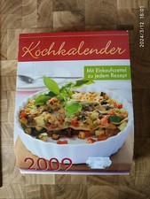 Buch-Kalender Kochkalender 2009 Rezepte mit Einkaufsliste