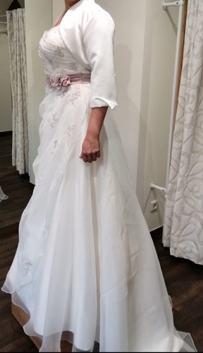 Brautkleid linie weiß - brautkleid,