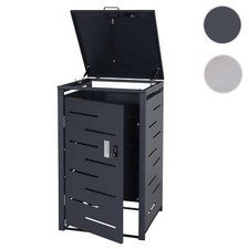 1er-Mülltonnenverkleidung HWC-E83, Mülltonnenbox Mülltonnenabdeckung erweiterbar