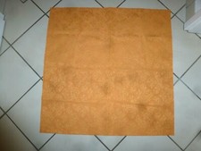 ESPRIT Tischdecke Mitteldecke 80 x 80 cm orange Ton-in-Ton Blumen pflegeleicht 