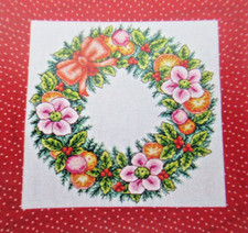 Stickvorlage "Kranz mit Blumen und Früchten" Kreuzstich-Motiv Susan Bates