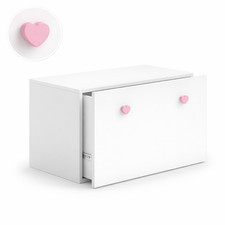 Weiße Spielzeugkiste Truhe