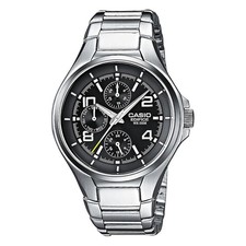 CASIO Chronograph Casio Edifice Herren Uhr EF-316D-1AVEG Edelstahl