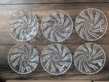 Vintage runde glasteller - runde,