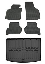 Gummi Fußmatten Kofferraumwanne für VW Golf Plus 2005-2014 Gummimatten Set Wanne