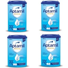 4x Aptamil Pronutra Pre Anfangsmilch 4x 800g Babymilch Pulver MHD 10.06. 26