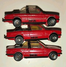 3 Matchbox BMW 323i Cabriolet Bauer Cabrio Rot Mit Ohne AHK Macau