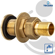 tecuro Tankdurchführung Schottverschraubung Wanddurchführung mit Verschraubung, 