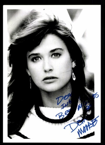 Demi moore autogrammkarte - demi,