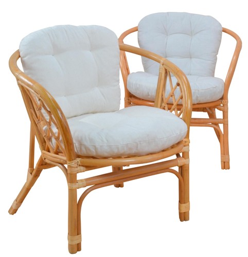 Rattansessel honig inkl - 2x,