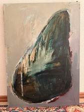 Gemälde, Expressionismus, abstrakte Komposition, Öl auf LW, T. Muracka, signiert