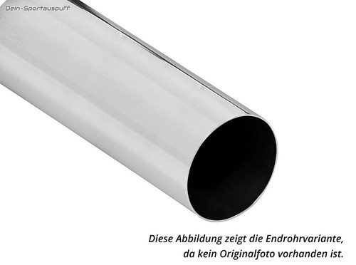 Fox edelstahl sportendrohr - edelstahl, zum