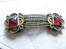 Marokko,  Kettenteil, mit Glas und Email, Berber Schmuck