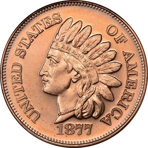 Kupfermünze 999 1000 1877 - 999/1000, "1877