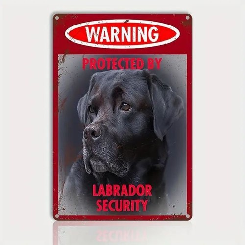 Blechschild hund labrador - blechschild,
