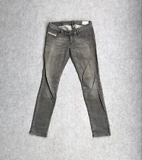 DIESEL Damen Jeans Hose NEVY W27 L32 Skinny Fit Slim Stretch A6902 Grau Denim