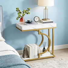 Beistelltisch in C-Form