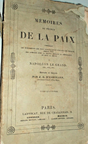 Mémoires prince la paix - mémoires,