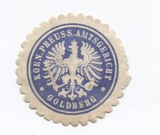 Siegelmarke Schlesien - Goldberg - Amtsgericht