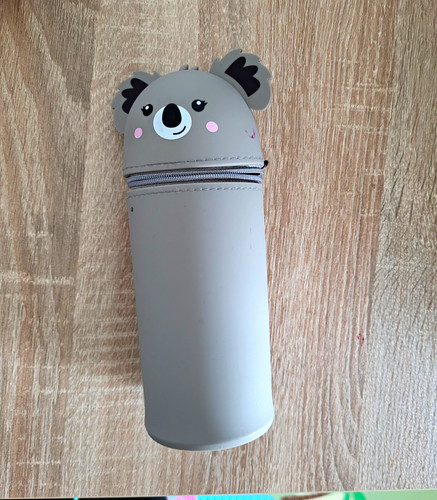 Schlamperrolle grau mit - grau, koala