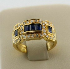 14K Gelbgold-Finish 3CT