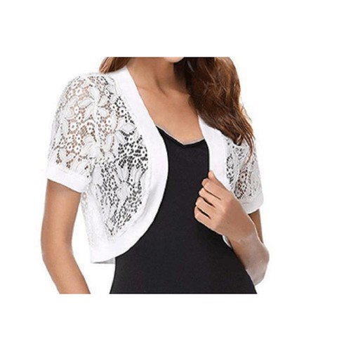 Spitze bolero jacke kurzarm - spitze,