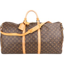 Louis Vuitton Canvas Monogram Keepall 60 Bandouliere Weekender Reisetasche