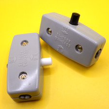 1 x alter Schnurschalter grau