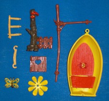 Diverse Ersatzteile für Geschlumpfe: Boot 40070 Gartentor 40050 etc. Schleich