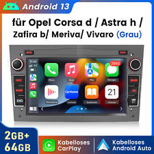 Android 13 Autoradio GPS Für Opel Zafira B Corsa C D Astra G H Vivaro 2+64GB SWC