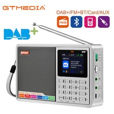 Tragbarer DAB+ FM Digitalradio Bluetooth Lautsprecher Radiowecker mit antenne