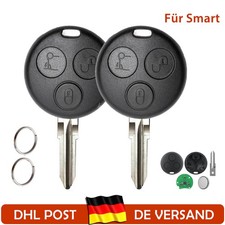 2x Fernbedienung Funk Schlüssel für SMART 450 Fortwo Cabrio City Coupe 433Mhz