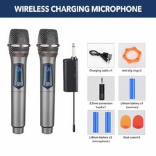 Profi UHF Vocal Mikrofon Gesangs Mikrophon Stage Hand Microphone kabelloses Set