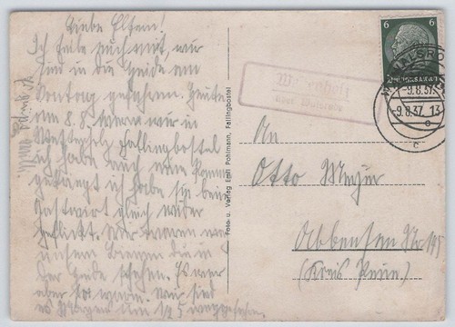 Reich landpoststempel - d.,