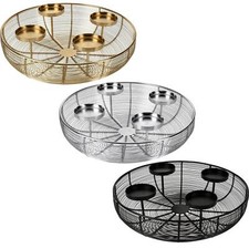 Korb Adventskranz aus Metall -