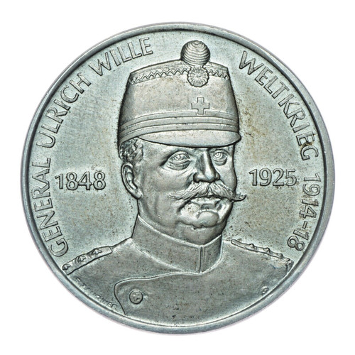 Silbermedaille general ulrich - general,