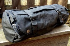 42cm Wax Wachs Lenker Sattel Pack TASCHE Toolbag  Werkzeugrolle schwarz