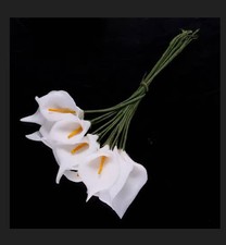 72 St  künstliche Lilie 9,5cm Kunstblume Schaumstoff  Lilienzweig Deko