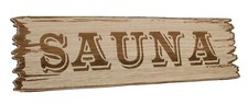 Schild Sauna Hinweisschild