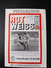 Fussballprogramm FC Rot-Weiss