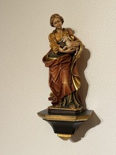 Heiligenfigur „heilige Agnes“ Holzgeschnitzt
