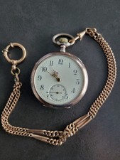 Antike Taschenuhr gebraucht aus 800er Silber – Handaufzug 15 Rubine