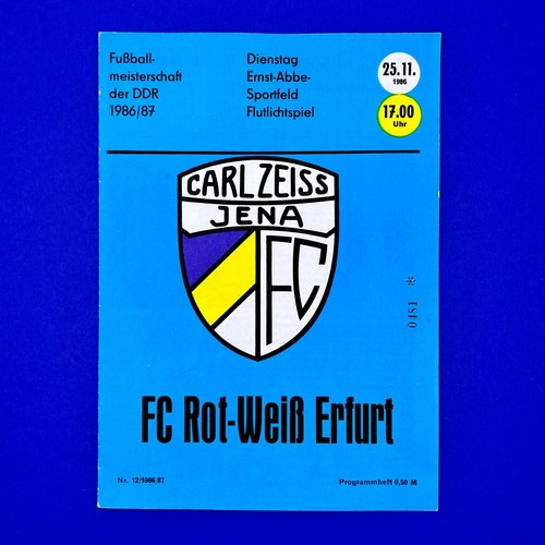 Programmheft carl zeiss - fc,