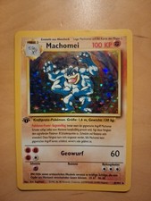 Pokémon TCG Machomei Holo Rare 1. Edition Base Set 8/102 Deutsch.