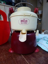 BRAUN MP 2 Multipress Entsafter Zentrifuge 1950er Jahre läuft, aber mit Schramme