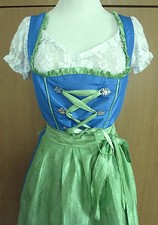 3teiliges Dirndl Trachten Kostüm Kleid Trachtenkleid Landhausstil Gr. 38